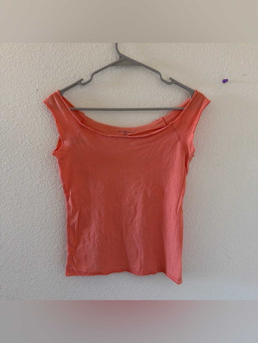 Brandy melville orange mayson off shoulder top